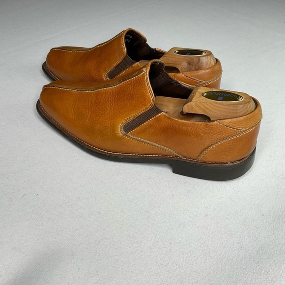 💚 JOHNSTON & MURPHY MENS SPLIT TOE CASUAL SLIP ON DRESS SHOE. GOOD COND - Picture 6 of 14